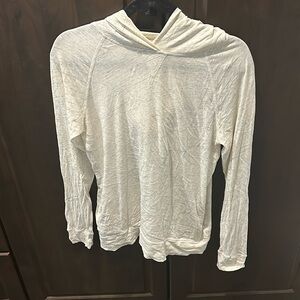 J.Crew Gray and cream hoodie cotton t shirt